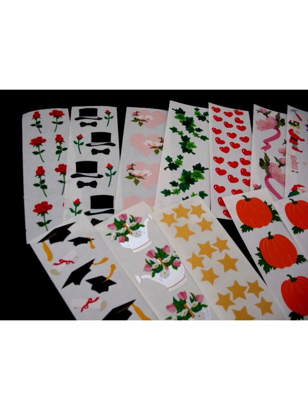 Mrs. Grossman Stickers, 18 Strips Christmas, Easter, Pumpkins, Stars, Floral